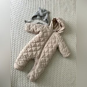 Baby bunting and wool hat